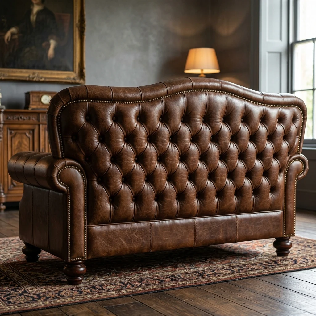 Urban Chesterfield Classic Sofa - Rear View | TheStarWorld Luxury Sofa