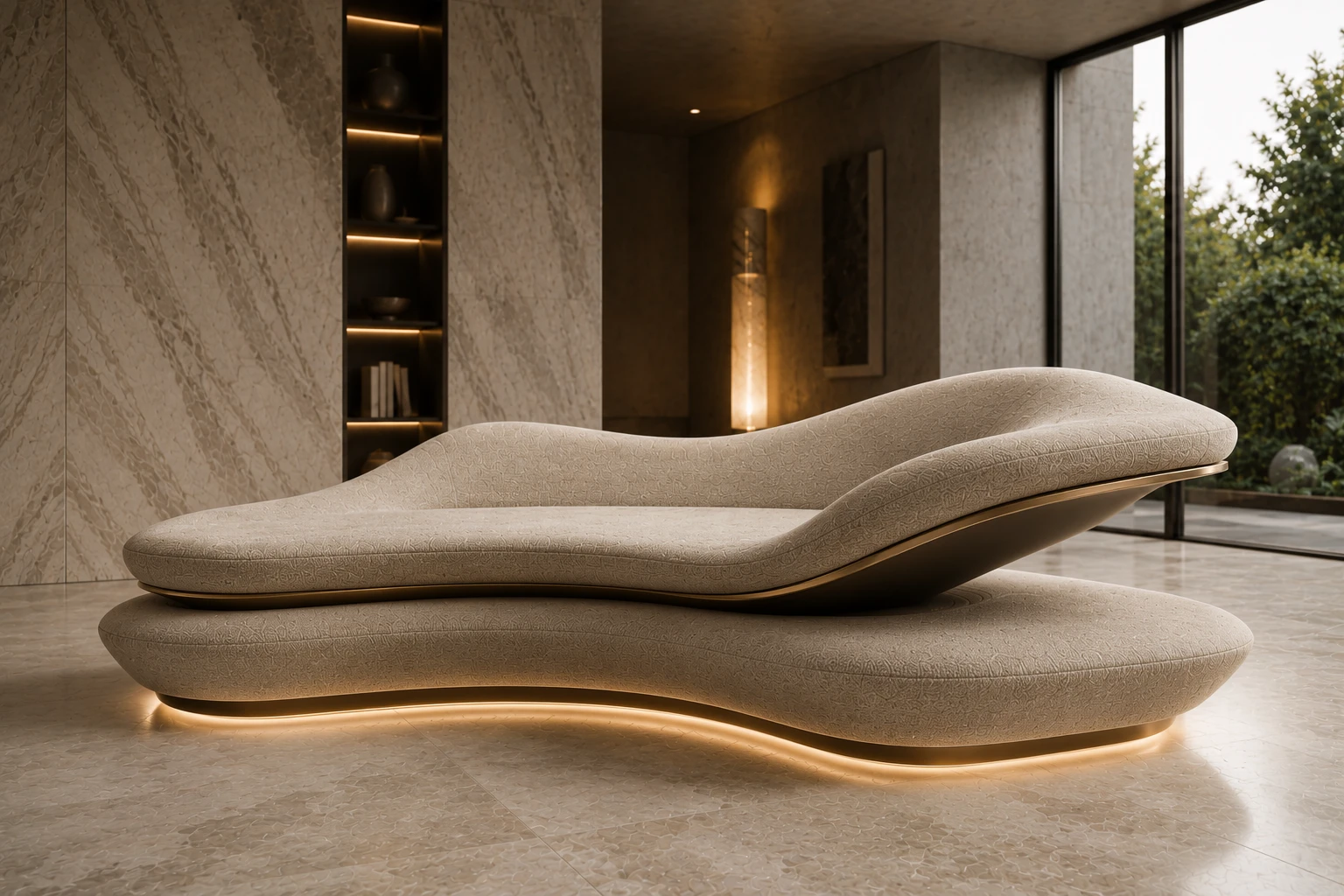 Modern Chic Beige Sofa â Rear View | TheStarWorld