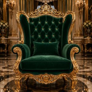 Elegant Boucle Occasional Chair (Set of 4) — Front | TheStarWorld