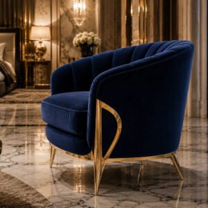 Minimalist Fabric Armchair (Set of 4) — Angle | TheStarWorld