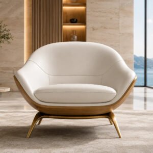 Minimalist Swivel Lounge Chair (Set of 4) — Front | TheStarWorld