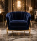 Minimalist Fabric Armchair (Set of 4) — Front | TheStarWorld