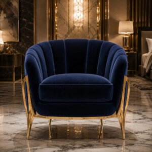 Minimalist Fabric Armchair (Set of 4) — Front | TheStarWorld
