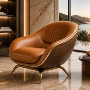 Modern Curved Lounge Chair (Set of 4) — Back | TheStarWorld