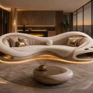 Classic City Glow Alt Sofa - Front View | TheStarWorld Luxury Sofa