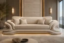 Premium Velvet Tufted Lounge — Front View | TheStarWorld