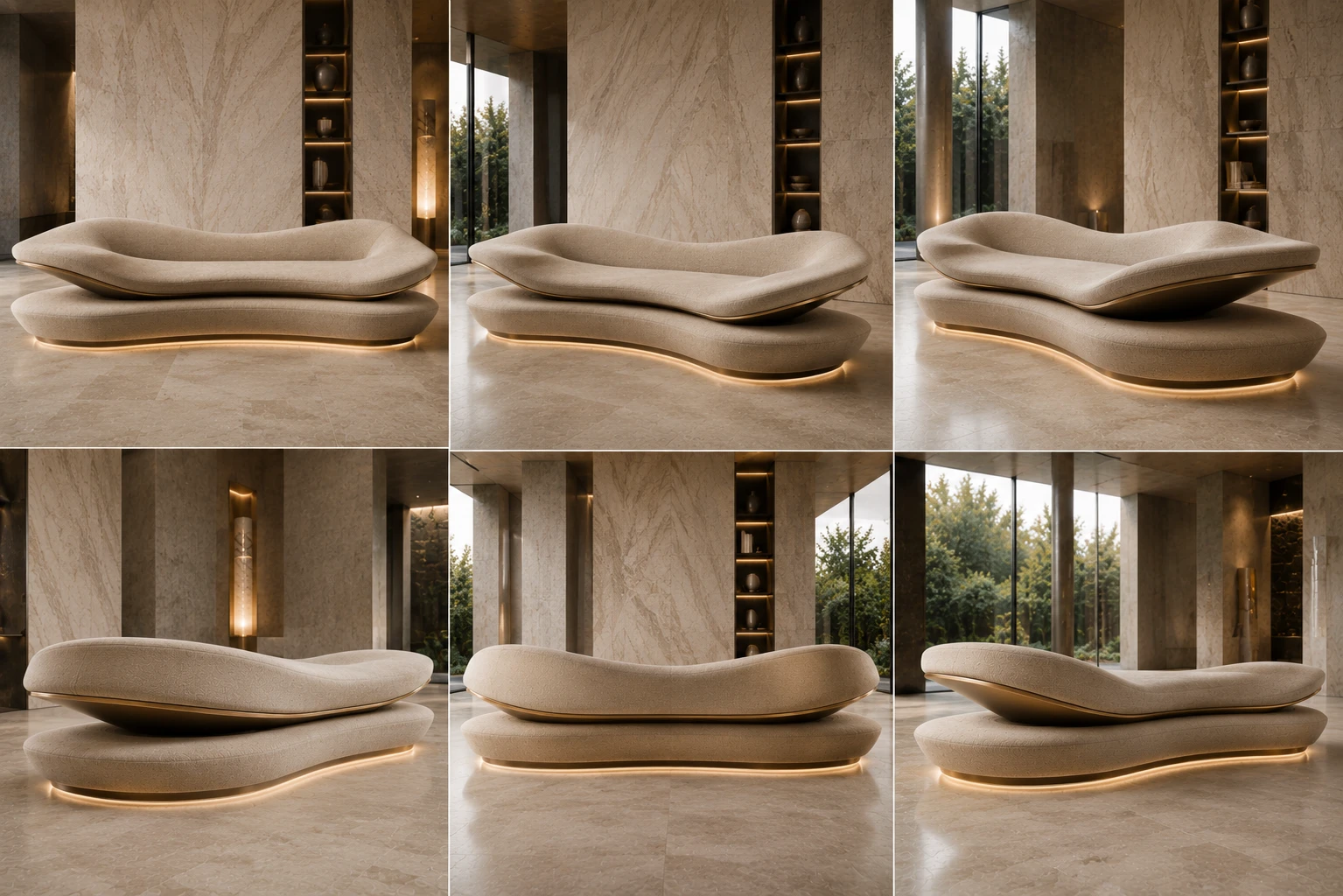 Modern Chic Beige Sofa â Side Profile | TheStarWorld