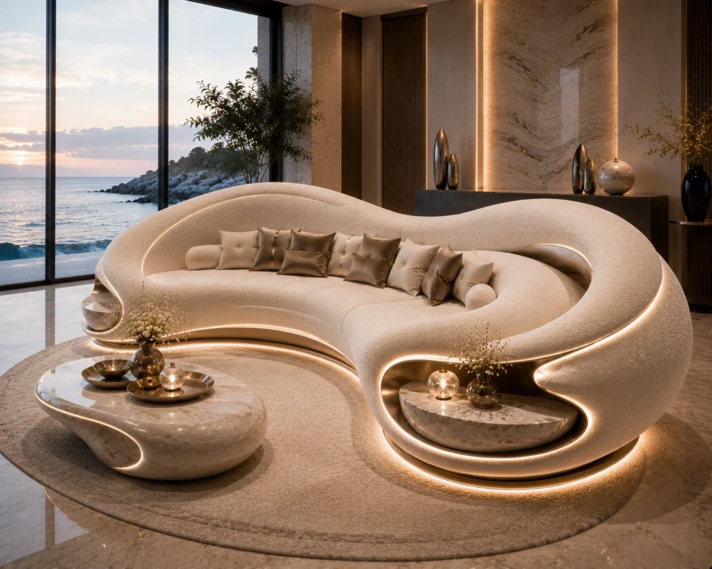 Timeless Lumina Sofa - Rear View | TheStarWorld Luxury Sofa