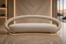 Vintage Tufted Brown Sofa — Front View | TheStarWorld