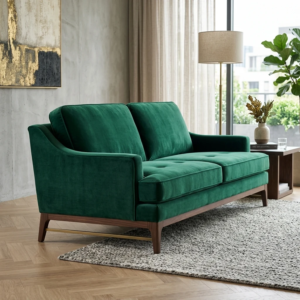 Majestic Velvet Cloud Sofa - Side Profile | TheStarWorld Luxury Sofa