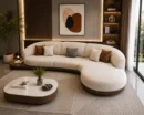 Elite Curved 5-Seater Sofa - Front View | TheStarWorld Luxury Sofa