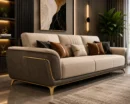 Royal Green Trim Sofa - Front View | TheStarWorld Luxury Sofa