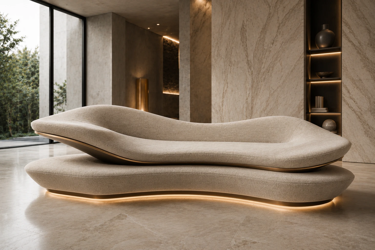 Modern Chic Beige Sofa â Angled View | TheStarWorld
