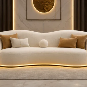 Urban Glowing 3-Seater Sofa - Front View | TheStarWorld Luxury Sofa