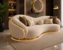 Sleek Diffinova Sofa - Front View | TheStarWorld Luxury Sofa