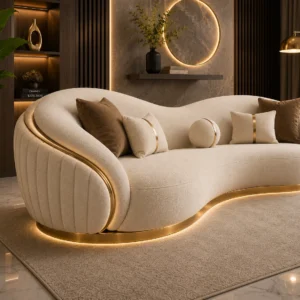 Sleek Diffinova Sofa - Front View | TheStarWorld Luxury Sofa