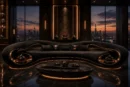 Vintage Dark Penthouse Sofa - Side Profile | TheStarWorld Luxury Sofa