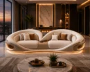Royal City Glow 2-Seater Sofa - Front View | TheStarWorld Luxury Sofa
