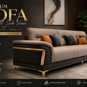 Majestic Premium Sectional Sofa - Side Profile | TheStarWorld Luxury Sofa