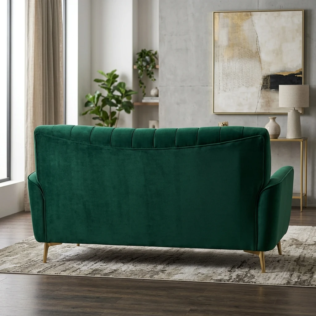 Majestic Velvet Cloud Sofa - Rear View | TheStarWorld Luxury Sofa